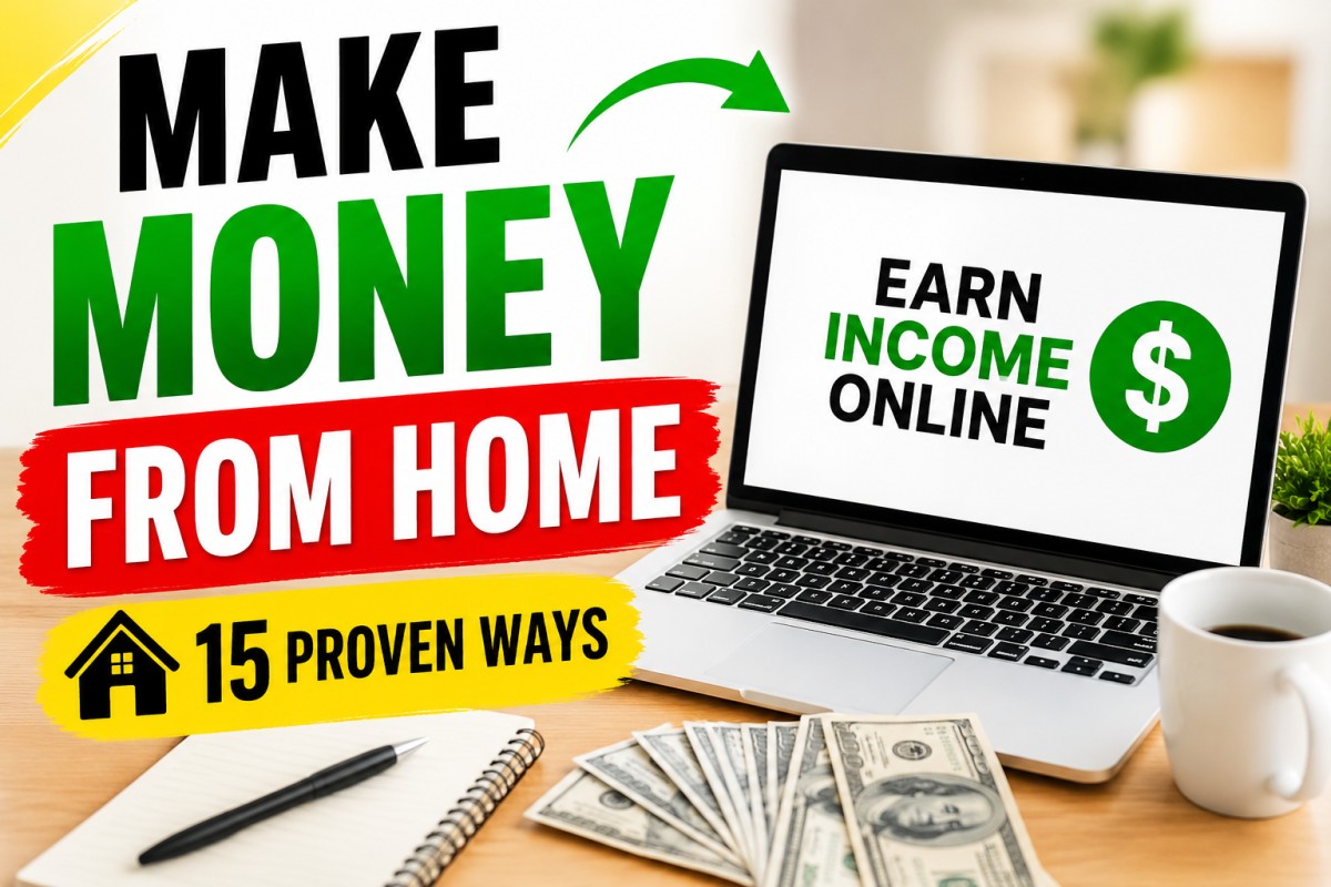 Make Money From Home - 15 Proven Ways to Earn Income Without Leaving Your House