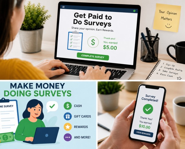 Get Paid to Do Surveys Online & Earn Cash | Make Money Doing Surveys