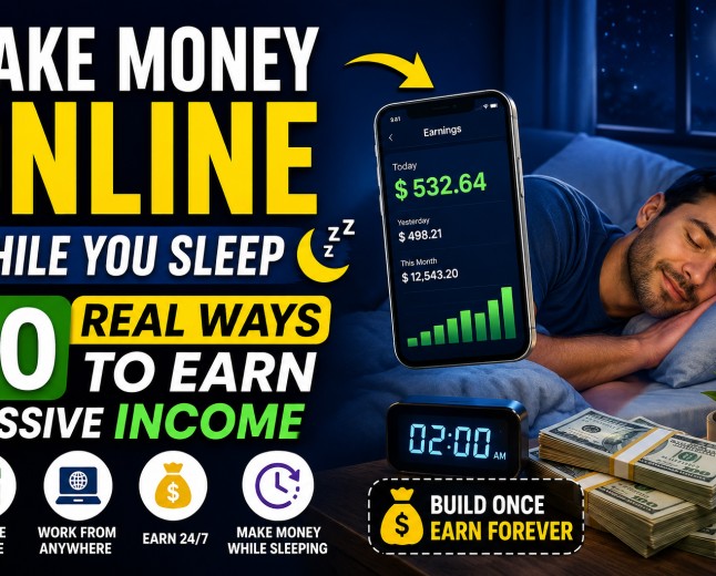 Make Money Online While You Sleep - 10 Real Passive Income Ideas