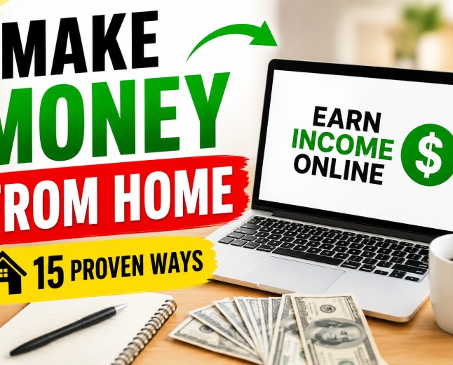 Make Money From Home - 15 Proven Ways to Earn Income Without Leaving Your House